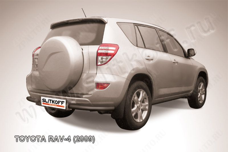 Уголки d57 черные Toyota Rav-4 (2009-2010) , Slitkoff, арт. TR409-016B