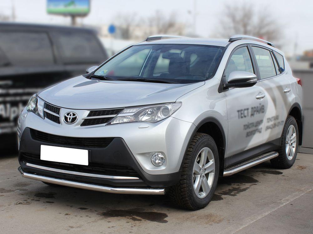 Пороги лист d-43 для Toyota RAV4 2012, Технотек TRN13_2.1