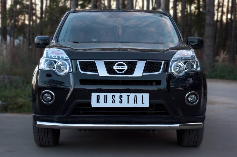 Защита переднего бампера d63 для Nissan X-Trail 2011, Руссталь XNZ-000960