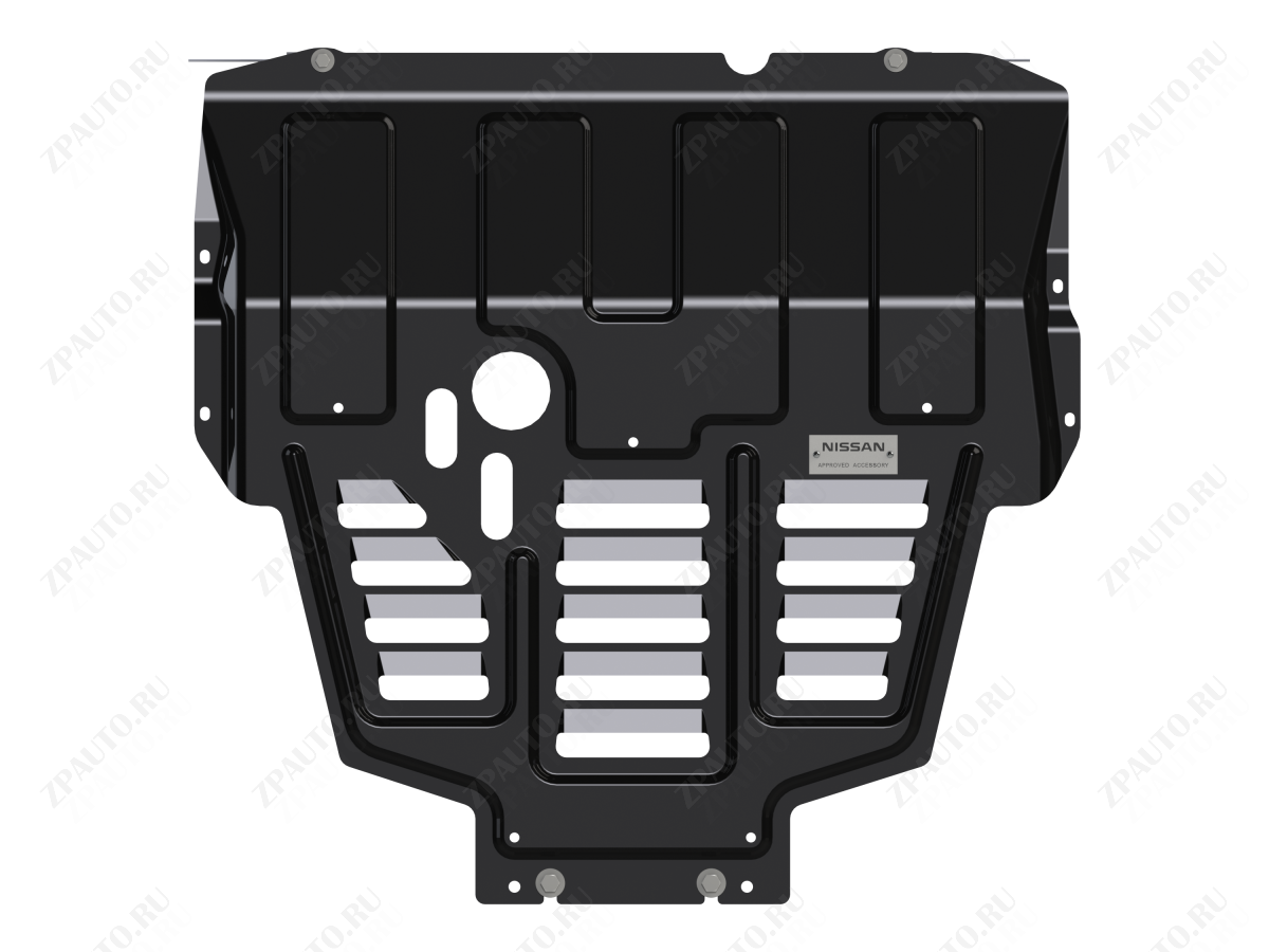 Защита картера и КПП для NISSAN Tiida  2004 - 2014, V-1,5; 1,6; 1,8, Sheriff, сталь 2,0 мм, арт. 15.1577