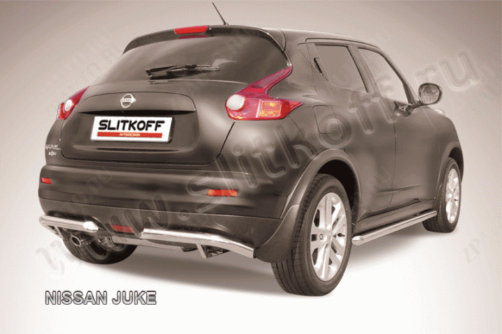 Уголки d57 Nissan Juke (2010-2014) , Slitkoff, арт. NJ2WD-010