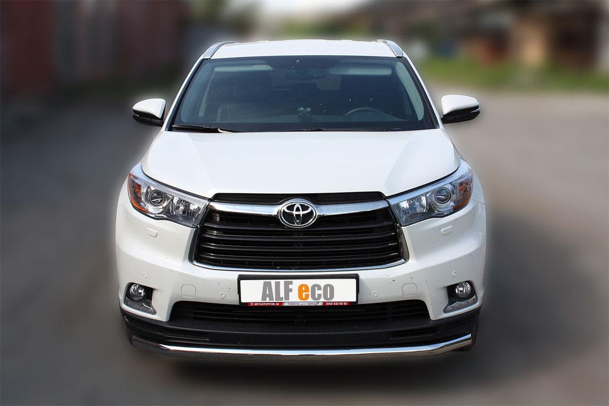 Защита передняя D 60,3 для Toyota Highlander(Тойота Хайлендер), ALFeco арт. HIGHL-14.02