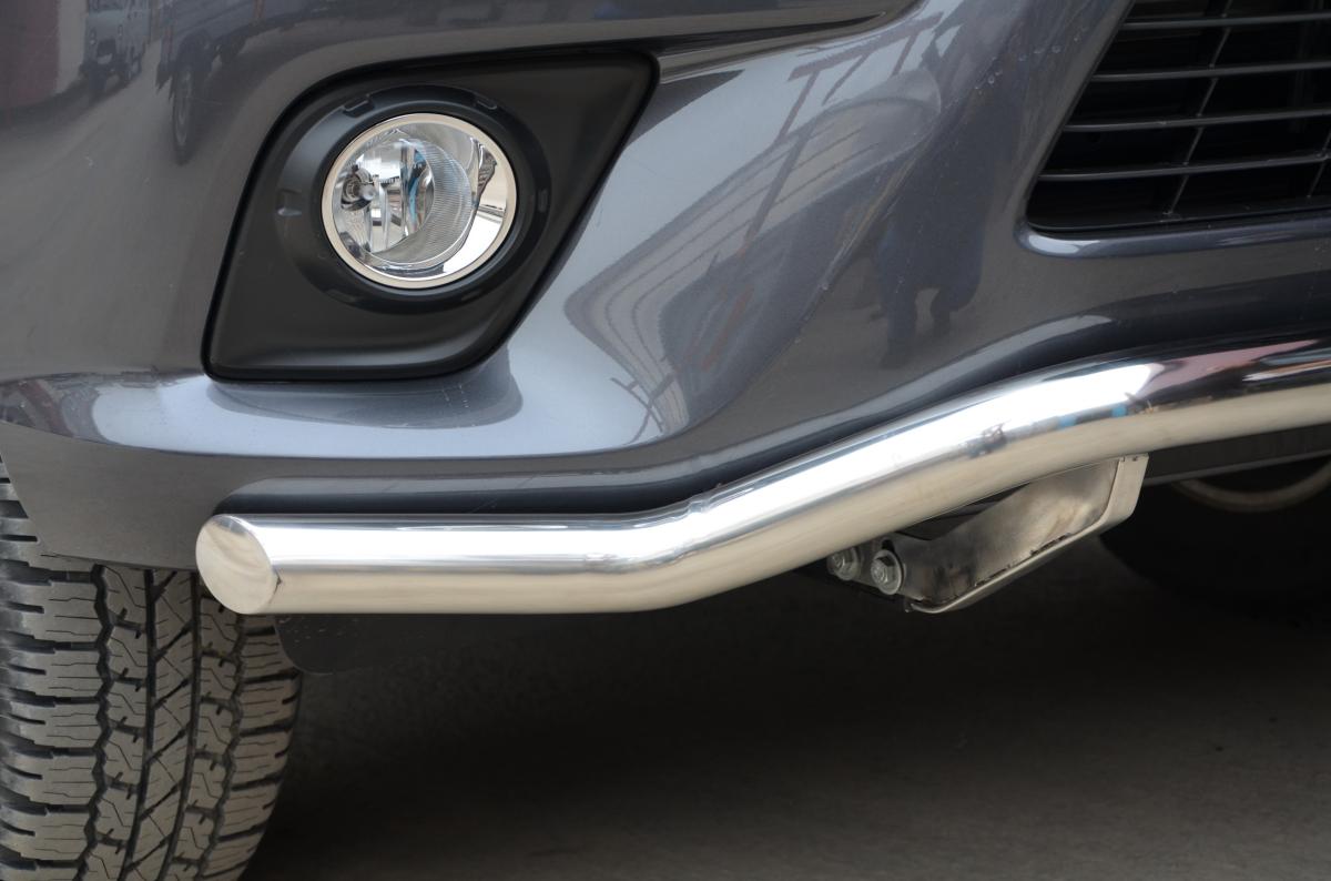 Защита переднего бампера волна для автомобиля TOYOTA Hilux 2015 арт. THL.15.07-1