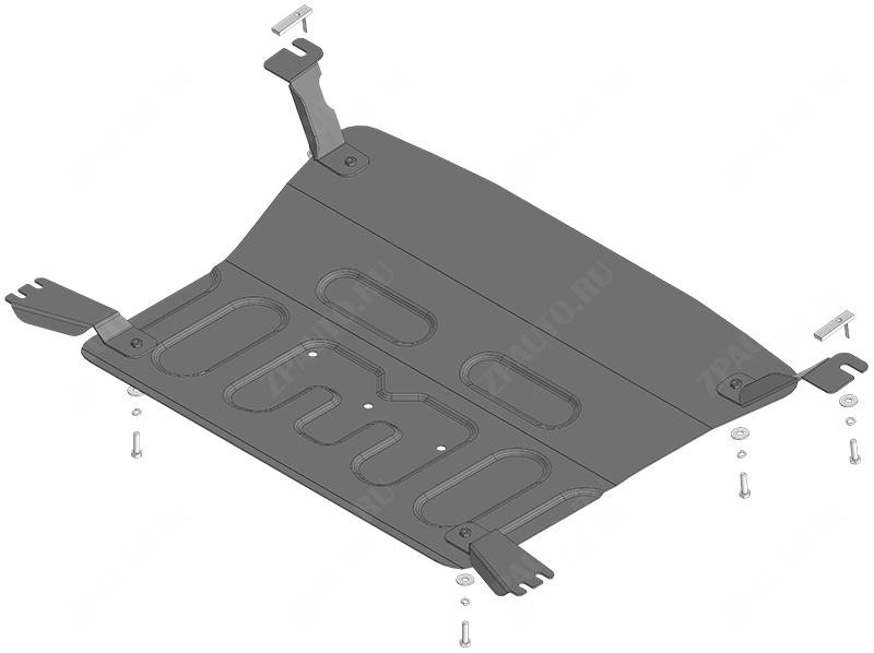 Ковер багажный модельный (высокий борт) для JAC S3 (2014-) , Элерон, арт. 73906