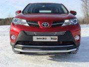 Решётка радиатора 16 мм для автомобиля Toyota RAV4 2013-2015 TCC Тюнинг арт. TOYRAV13-10