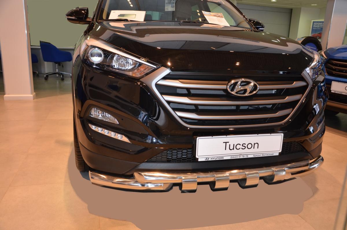 Защита переднего бампера G для автомобиля HYUNDAI Tucson 2016-2018, Россия HTUC.16.05