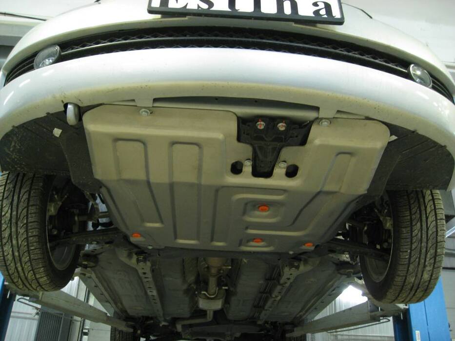 Защита  картера и КПП Vortex Estina 2008-2014 V-all , ALFeco, алюминий 4мм, арт. ALF0202al-1