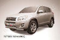 Защита переднего бампера d57+d57 двойная Toyota Rav-4 (2009-2010) , Slitkoff, арт. TR409-007