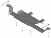 Защита стальная Мотодор (Раздаточная коробка), 2 мм,  для TANK 500  2021- арт. 73112