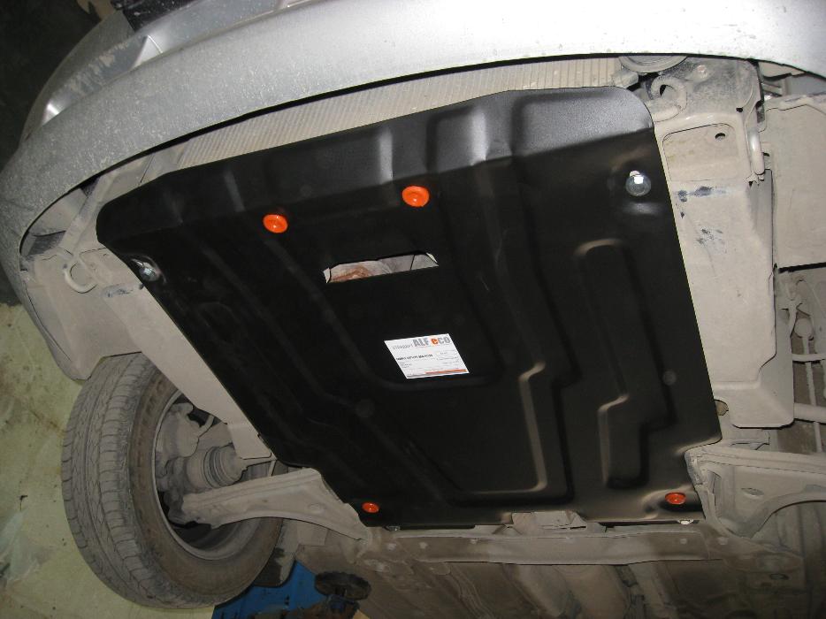Защита  картера и КПП Daewoo Gentra 2013-2016 V-all , ALFeco, сталь 2мм, арт. ALF0305st-1