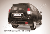 Защита заднего бампера d76+d42 двойная Toyota Land Cruiser Prado J150 (2009-2013) , Slitkoff, арт. TOP019