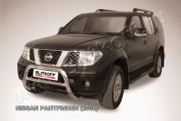 Кенгурятник d76 низкий Nissan Pathfinder R51 (2004-2010) Black Edition, Slitkoff, арт. NIP004BE