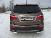 Защита задняя (уголки) 60,3 мм для автомобиля Hyundai Santa Fe Grand 2014-2016, TCC Тюнинг HYUNSFGR14-14