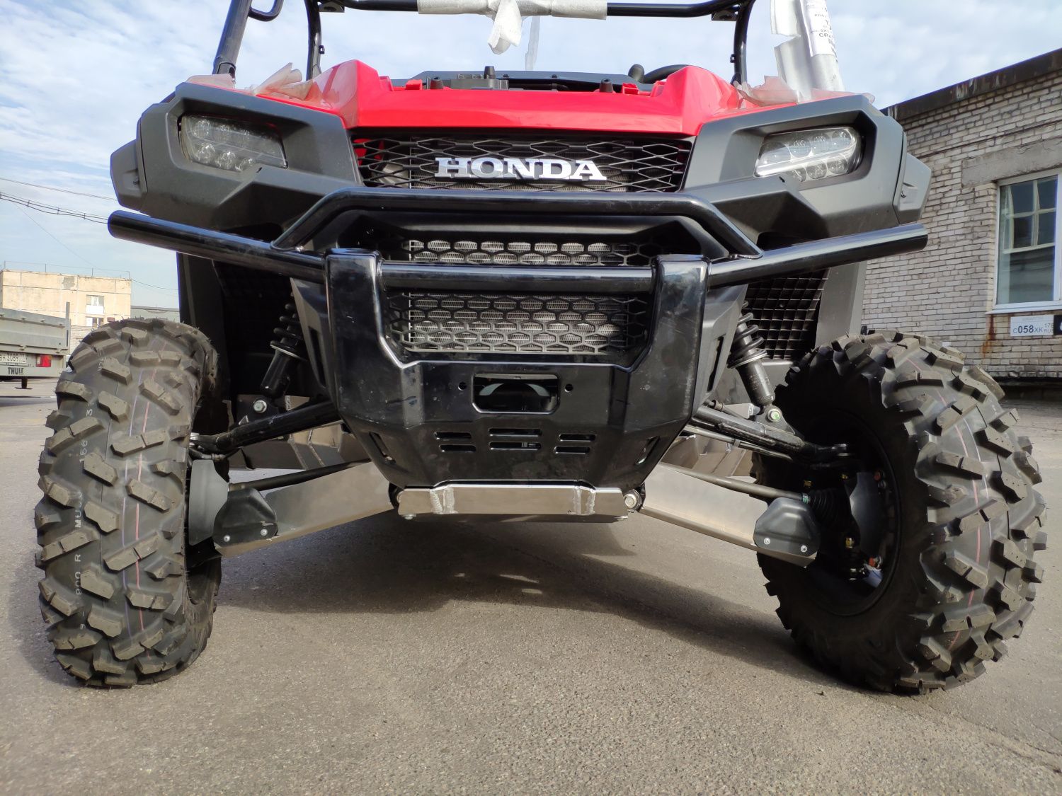 Защита днища для HONDA Pioneer 1000-5 2019-, алюминий 4 мм, STORM, арт. 4338