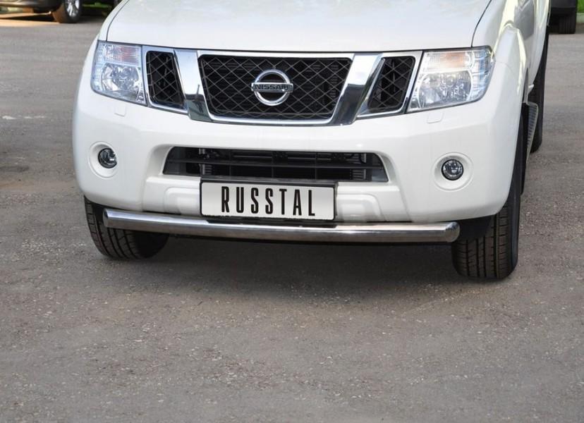 Защита переднего бампера d76 для Nissan Pathfinder 2010, Руссталь NNZ-000351