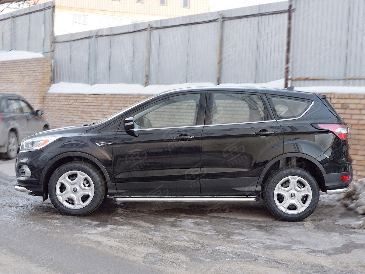 Пороги труба d63 вариант 1 Ford Kuga 2016, Руссталь FGT-0026011