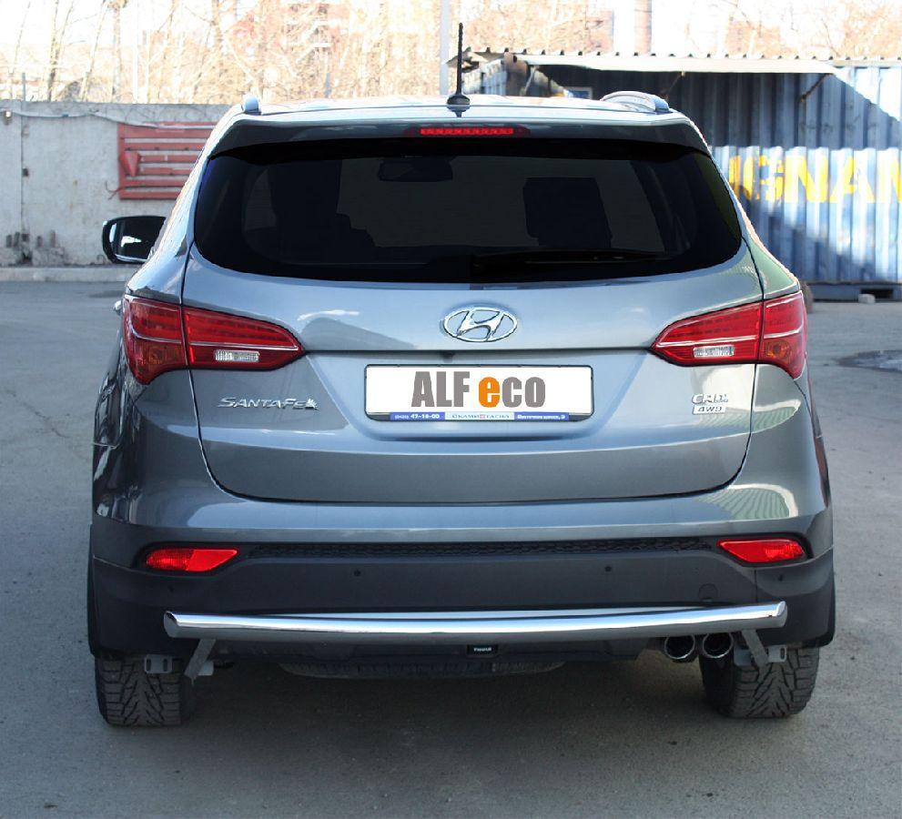 Защита задняя D 60,3 для Hyundai Santa Fe(Хендай Санта Фе), ALFeco арт. HYSFE-12.07