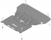 Защита стальная Мотодор (Двигатель, Коробка переключения передач), 2 мм,  для Audi A5   2009-2015 арт. 70104