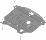 Защита стальная Мотодор (Двигатель, Коробка переключения передач), 2 мм,  для KIA Optima  2010-2015 арт. 70918