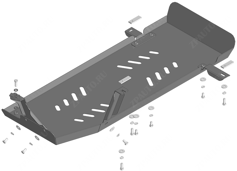 Защита стальная Мотодор (Топливный бак), 3 мм,  для Oting Paladin  2023- арт. 18601