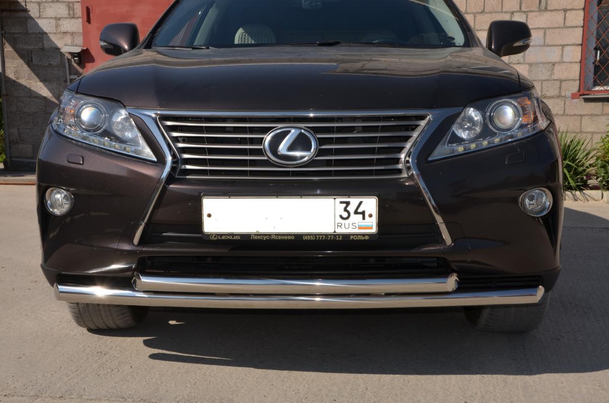 Защита переднего бампера для автомобиля LEXUS RX270/RX350/RX450h  2009-20122012-2015, Россия LRX270.09.03-1