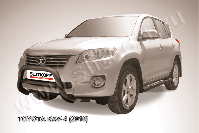 Кенгурятник d76 низкий черный Toyota Rav-4 (2010-2016) , Slitkoff, арт. TR410-001B