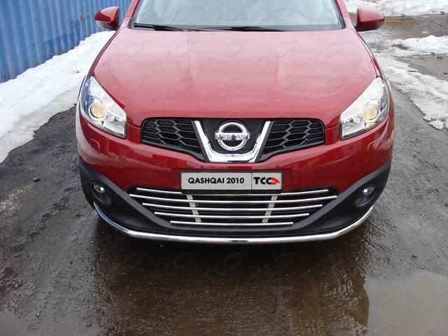 Решётка радиатора 16 мм для автомобиля Nissan Qashqai 2009-2013, TCC Тюнинг NISQASH10-06