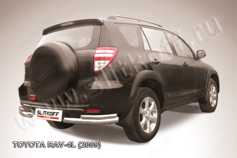 Уголки d76+d42 двойные Toyota Rav-4 L (2005-2010) , Slitkoff, арт. TR409L-017