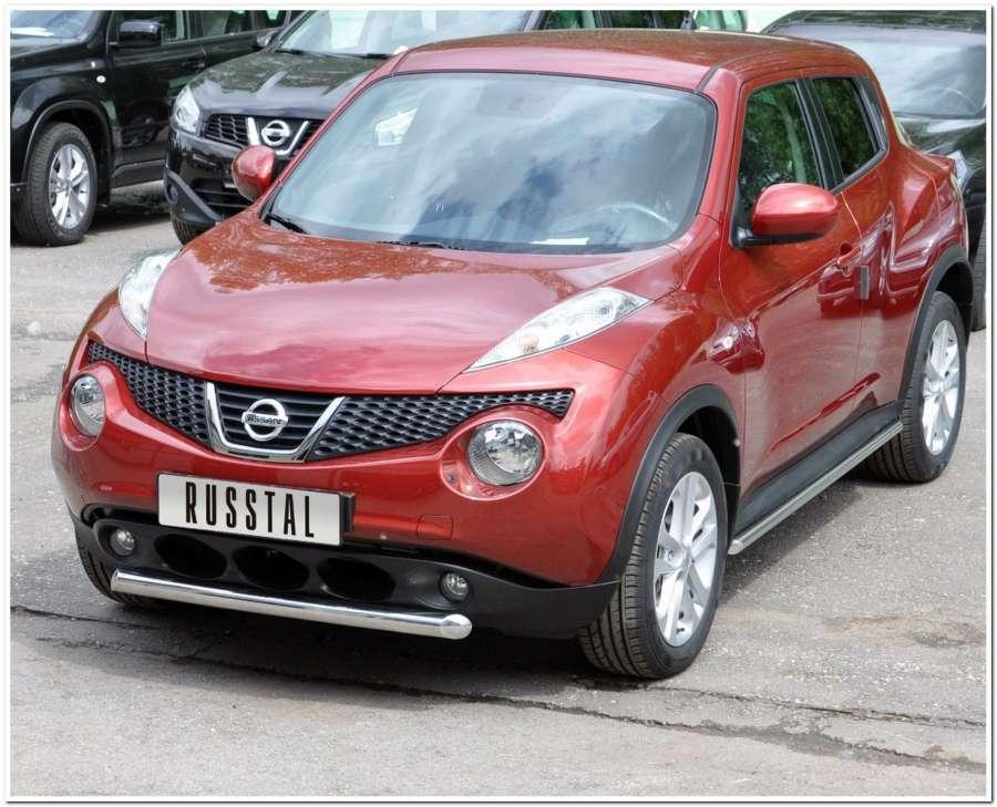 Защита переднего бампера d63 для Nissan Juke 4x2, Руссталь NJZ-000950