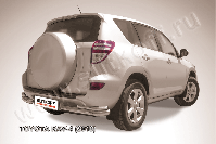 Уголки d76+d42 двойные Toyota Rav-4 (2010-2016) Black Edition, Slitkoff, арт. TR410-016BE