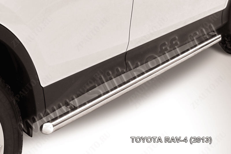 Защита порогов d57 труба Toyota Rav-4 (2012-2015) , Slitkoff, арт. TR413-006