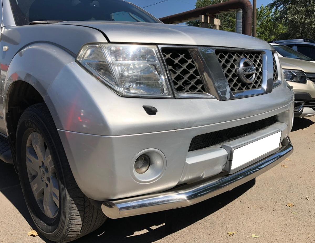 Защита переднего бампера радиус d76 для Nissan Pathfinder 2005-2009, NPF.04.02, Россия