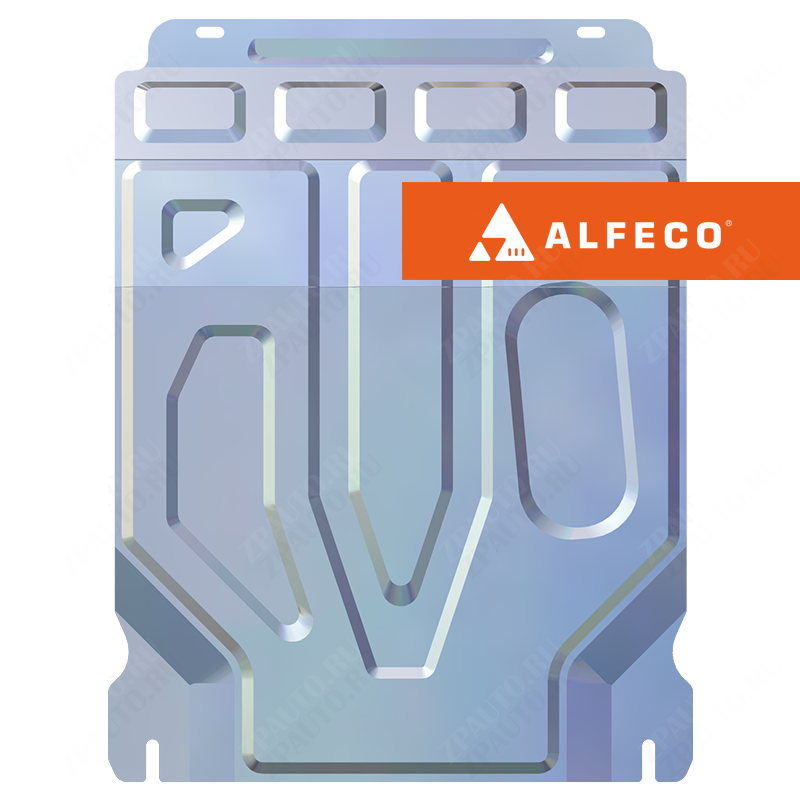 Защита  картера и КПП Chevrolet Lanos 2005-2014 V-all , ALFeco, алюминий 4мм, арт. ALF0306al
