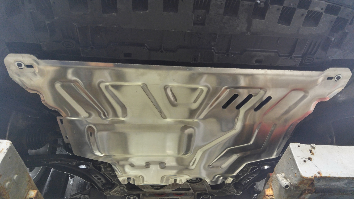 Защита  картера и КПП Seat Leon III 2013-2020 V-all , ALFeco, алюминий 5мм, арт. ALF3033al-1