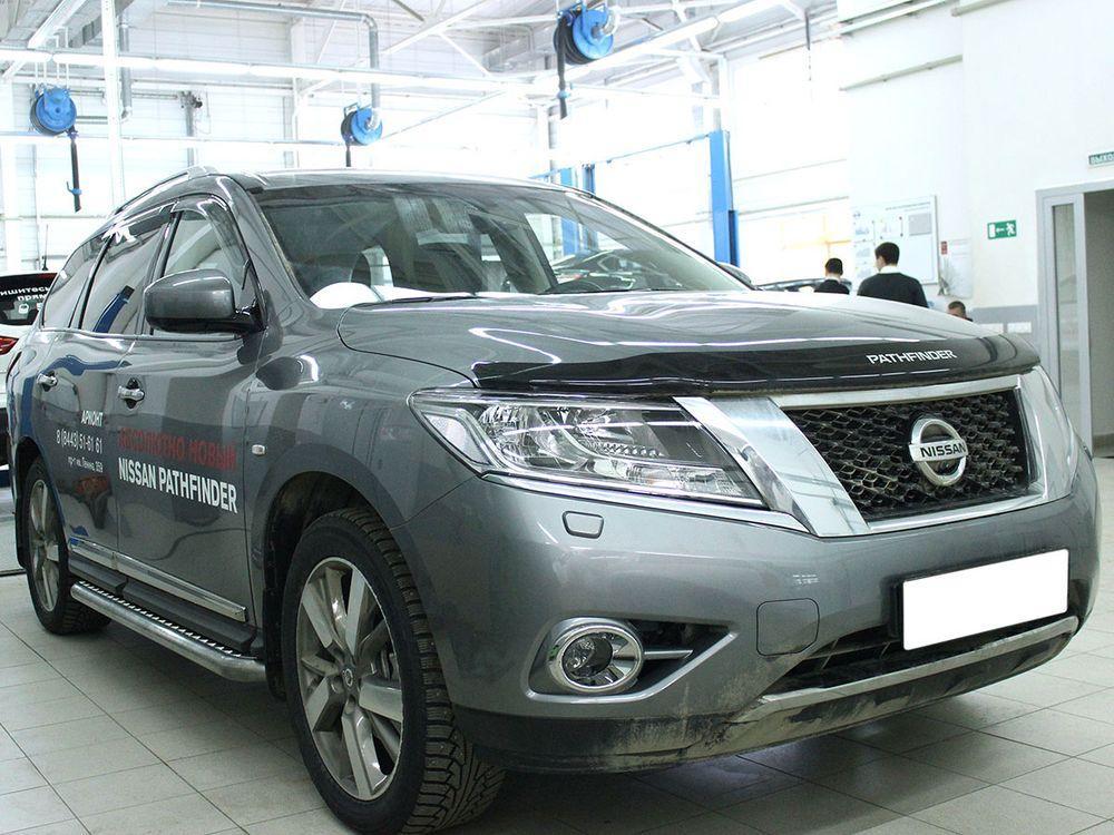 Пороги лист d-60 для Nissan Pathfinder 2014, Технотек NP14_2