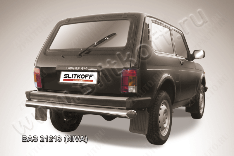 Защита заднего бампера d76 Lada Niva 21213 3-дверная (1993-2023) , Slitkoff, арт. Niv008