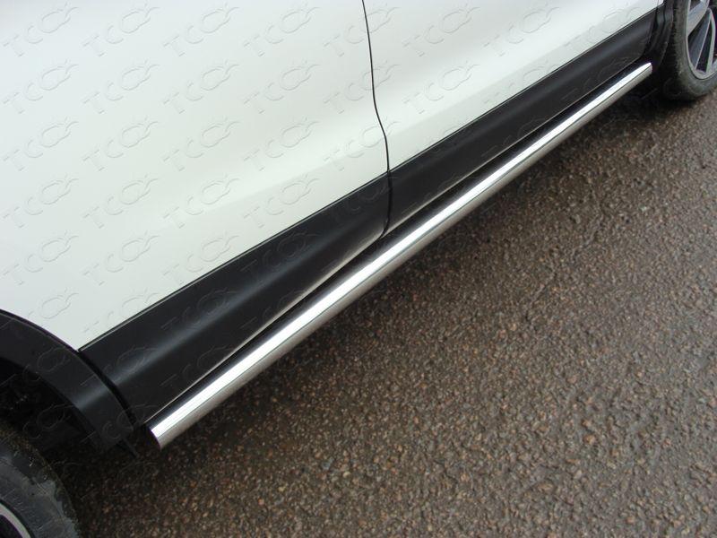 Пороги труба 60,3 мм для автомобиля Nissan Qashqai 2014-, TCC Тюнинг NISQASH14-07