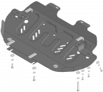 Защита стальная Мотодор (Радиатор), 2 мм,  для Jac T9  2024- арт. 78315