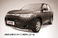 Защита переднего бампера d57 волна Mitsubishi Outlander (2012-2015) , Slitkoff, арт. MOUT13-001