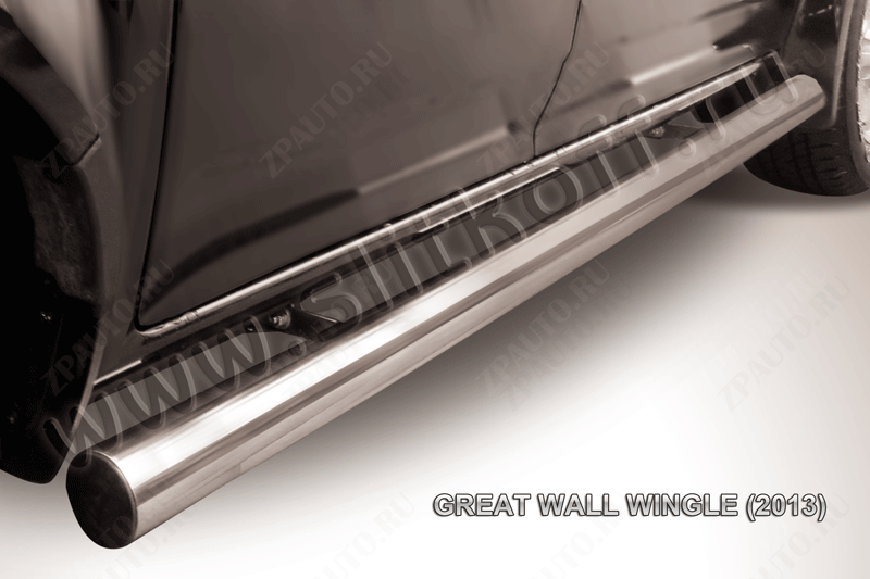 Защита порогов d76 труба Great Wall Wingle (2011-2015) , Slitkoff, арт. GWWIN-006