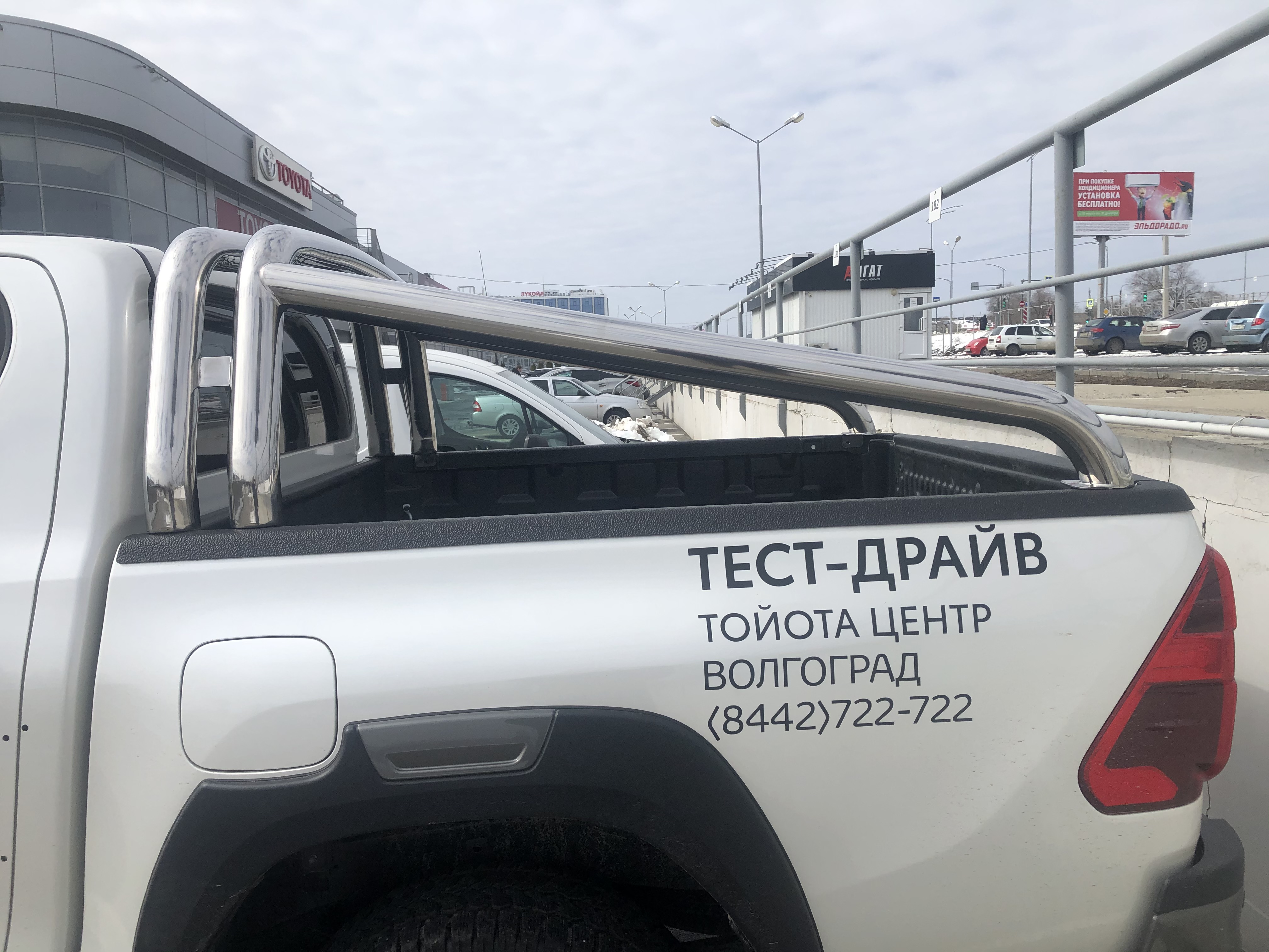 Защитная дуга двойная для автомобиля TOYOTA Hilux 2021 арт. THLX.21.90-9