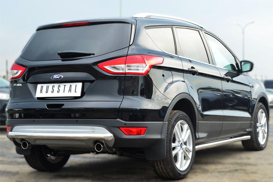 Защита заднего бампера d63 для Ford Kuga 2013, Руссталь FGZ-001383