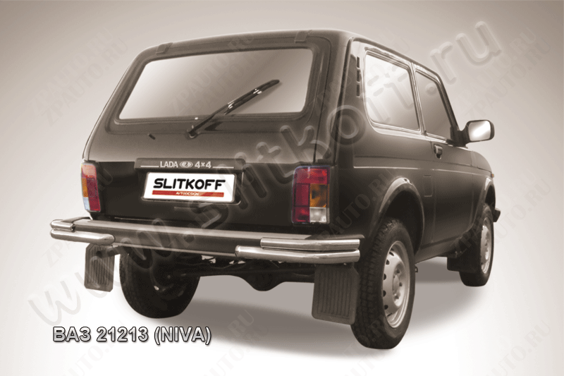 Уголки d57+d42 Lada Niva 21213 3-дверная (1993-2023) , Slitkoff, арт. Niv011