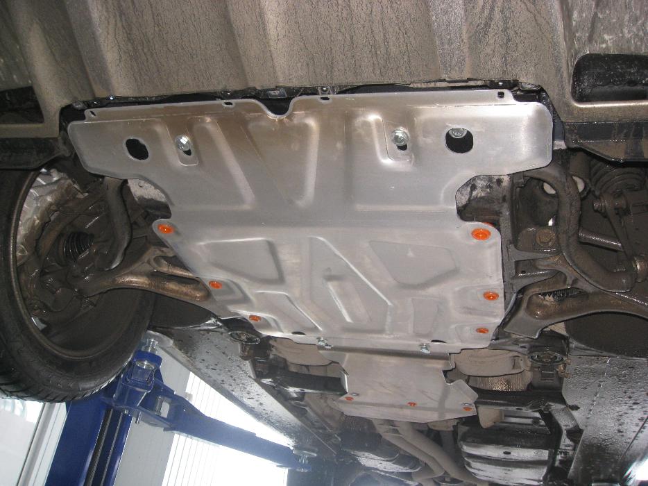 Защита  картера Volkswagen Touareg (GP) 2002-2010 V-all , ALFeco, алюминий 4мм, арт. ALF5001al-1