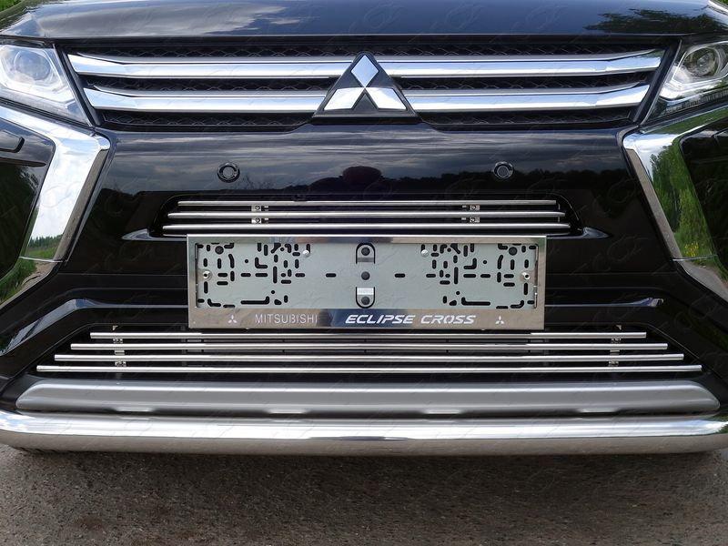 Решётка радиатора нижняя 12 мм для автомобиля Mitsubishi Eclipse Cross 2018-, TCC Тюнинг MITECLCR18-08