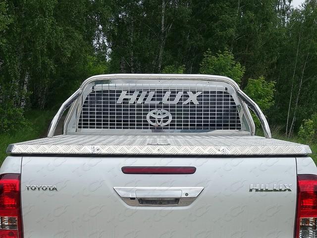 Защита кузова и заднего стекла 75х42 мм (только для кузова) для автомобиля Toyota Hilux 2015-, TCC Тюнинг TOYHILUX15-41