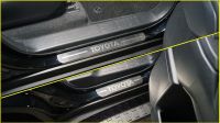 Накладки на пороги (лист шлифованный надпись Toyota) 4шт Toyota Land Cruiser 250 Prado 2024 арт. TOYLC25024-01