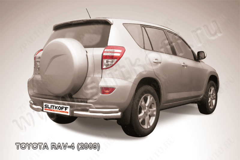 Уголки d76+d42 двойные Toyota Rav-4 (2009-2010) , Slitkoff, арт. TR409-013