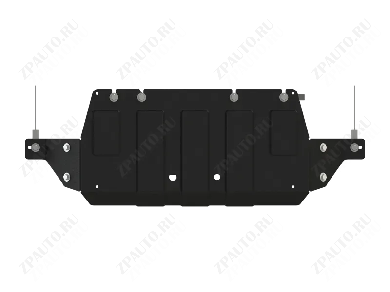 Защита РК для JAC Т9 2023 - V-2,0TD AT FullWD, Sheriff, сталь 2,0 мм, арт. 28.6320 V2