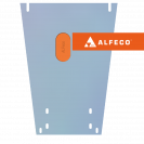 Защита  картера JAC N35 2019-  V-2,0 D , ALFeco, алюминий 4мм, арт. ALF56062al